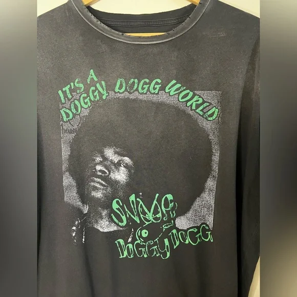 Twelve Thirteen 12:13 Snoop Doggy Dogg Distressed Rap Tee L Oversized SOLD OUT - Picture 3 of 4